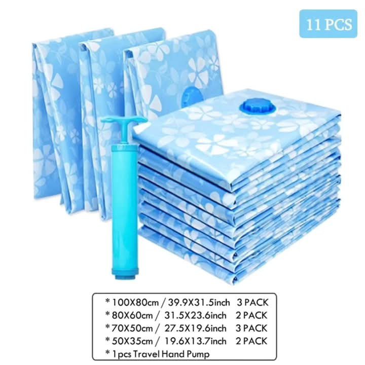 Vacuum compression11pcs 11pcs Vacuum Storage Bags - Image 1