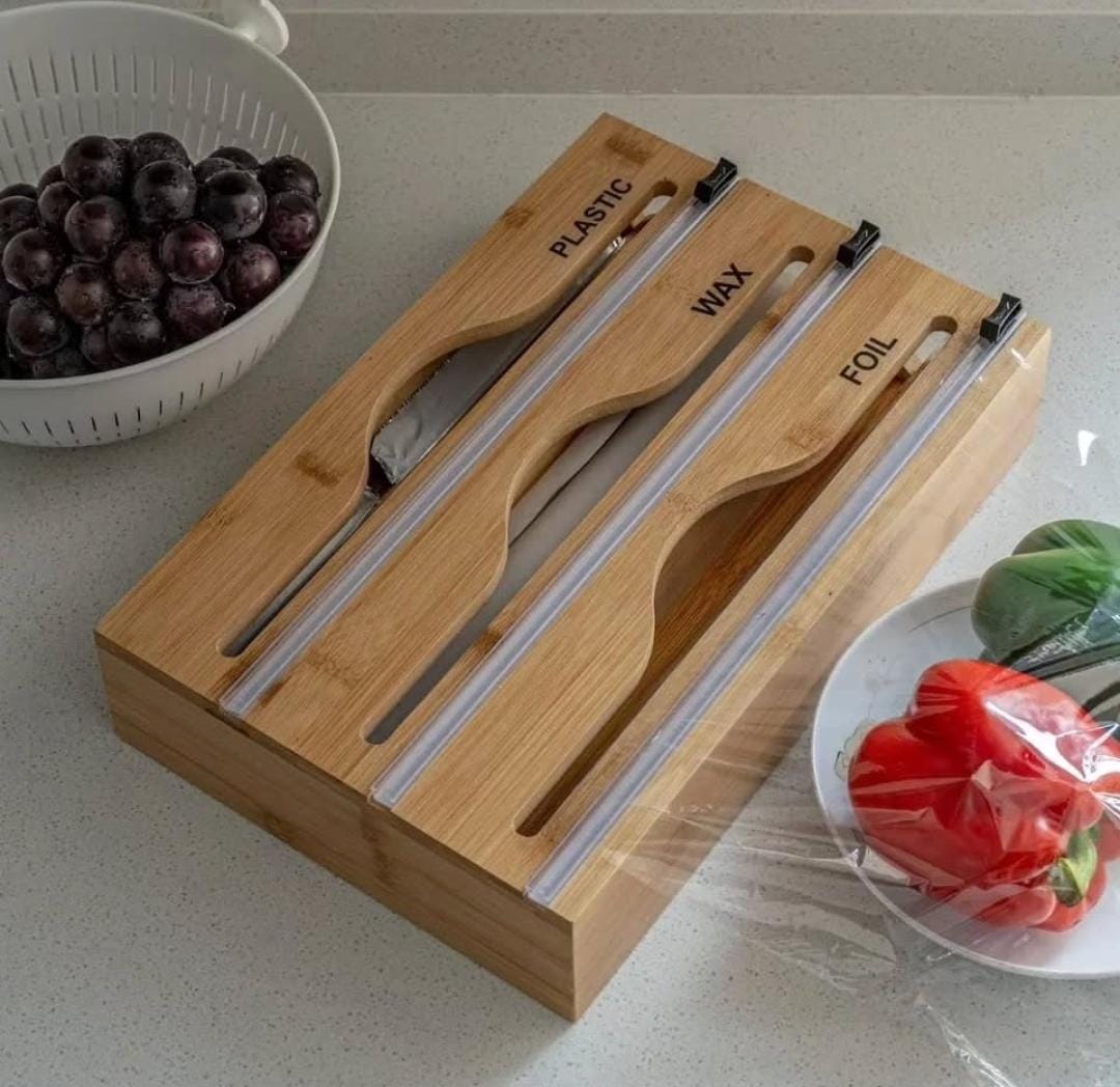 bamboo Bamboo Wrap Dispenser with Cutter – 3 Layer - Image 1