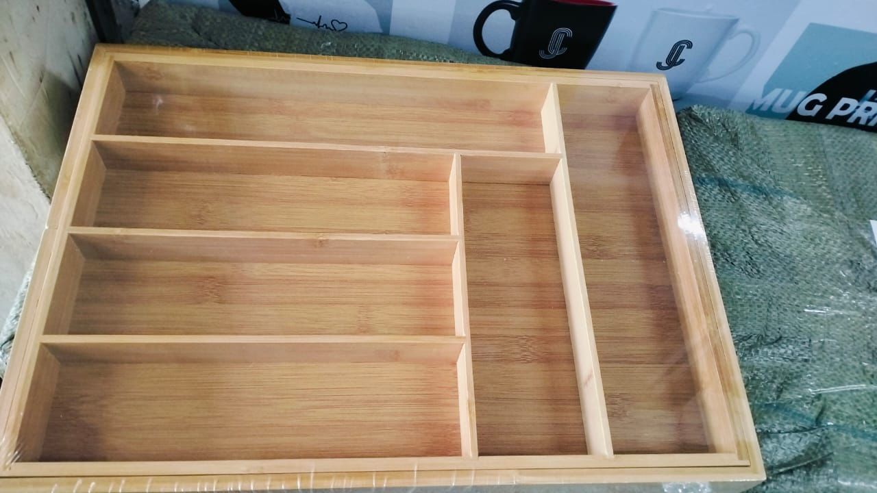 bamboo drawer4 Multifunctional Bamboo Drawer Organizer - Image 6