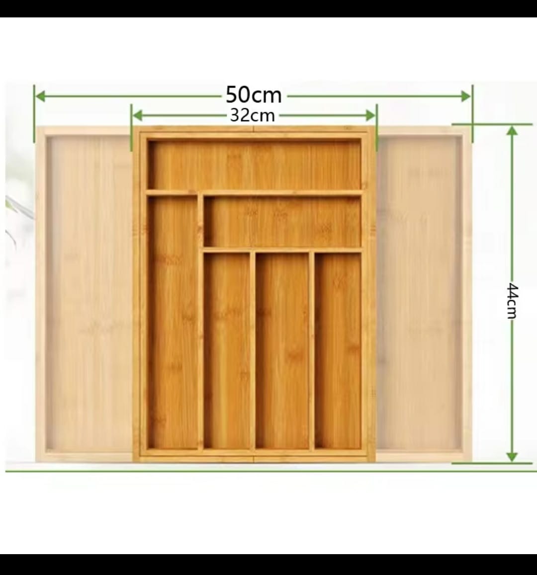 bamboo drawer6 Multifunctional Bamboo Drawer Organizer - Image 8