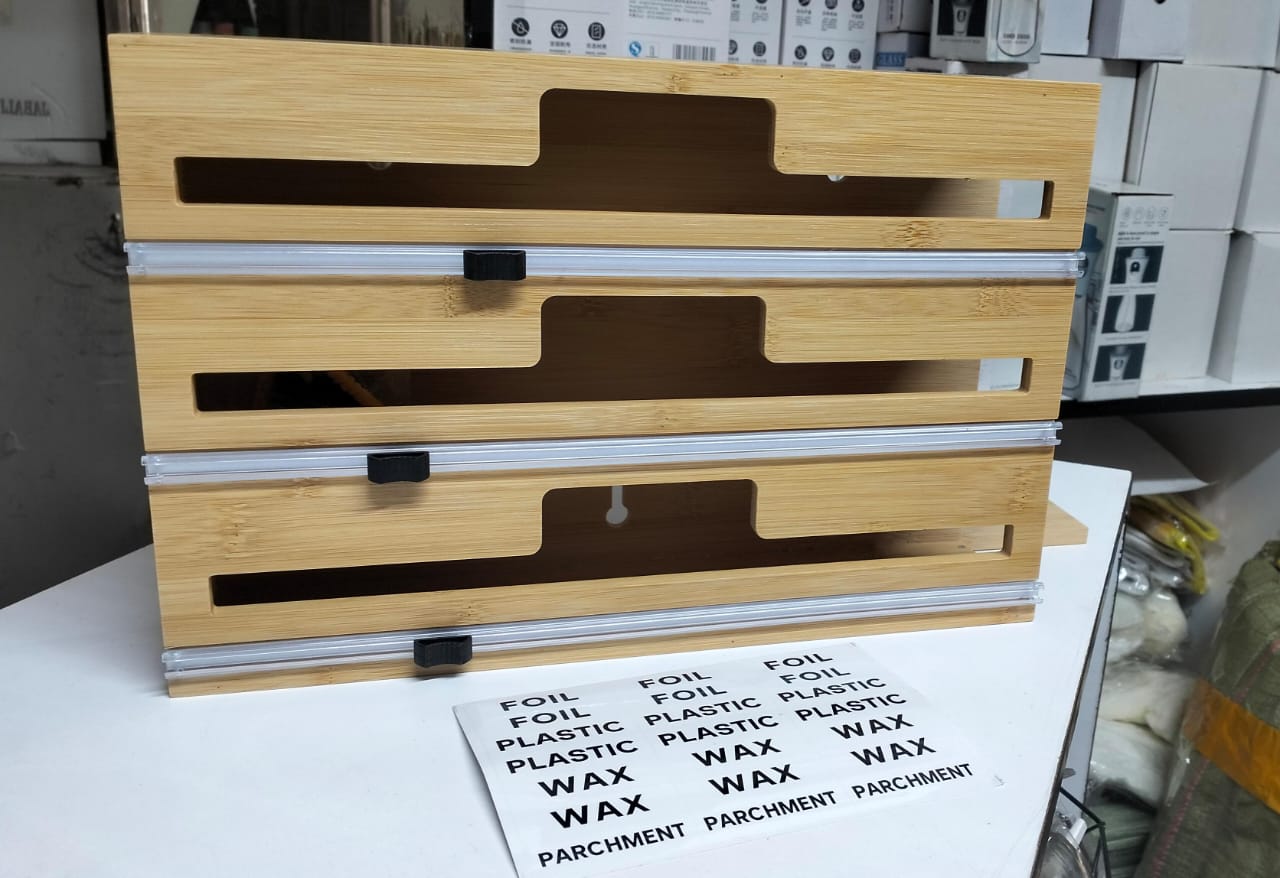 bamboo4 Bamboo Wrap Dispenser with Cutter – 3 Layer - Image 6