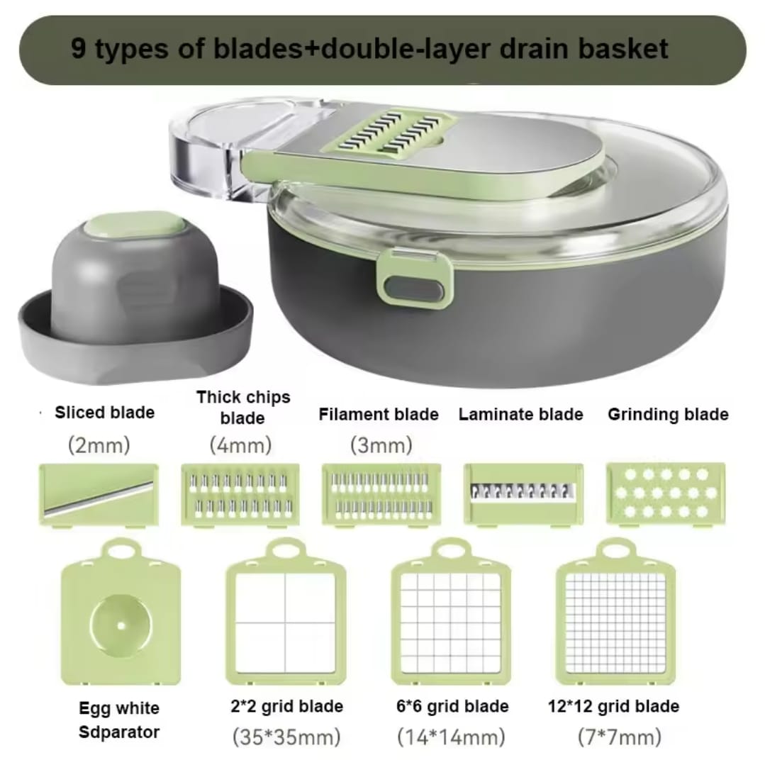 chopper2 Multi-Functional 9-in-1 Vegetable Chopper & Cutter - Image 4