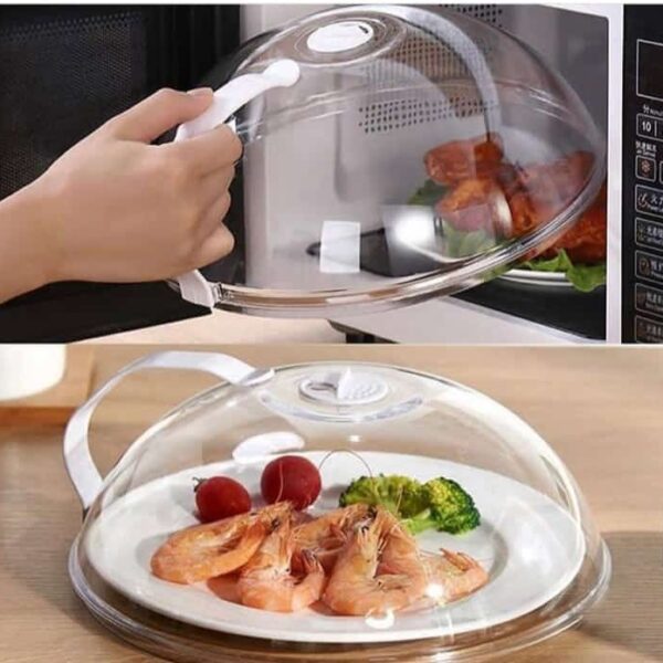 Heavy Microwave Food Cover with Handle