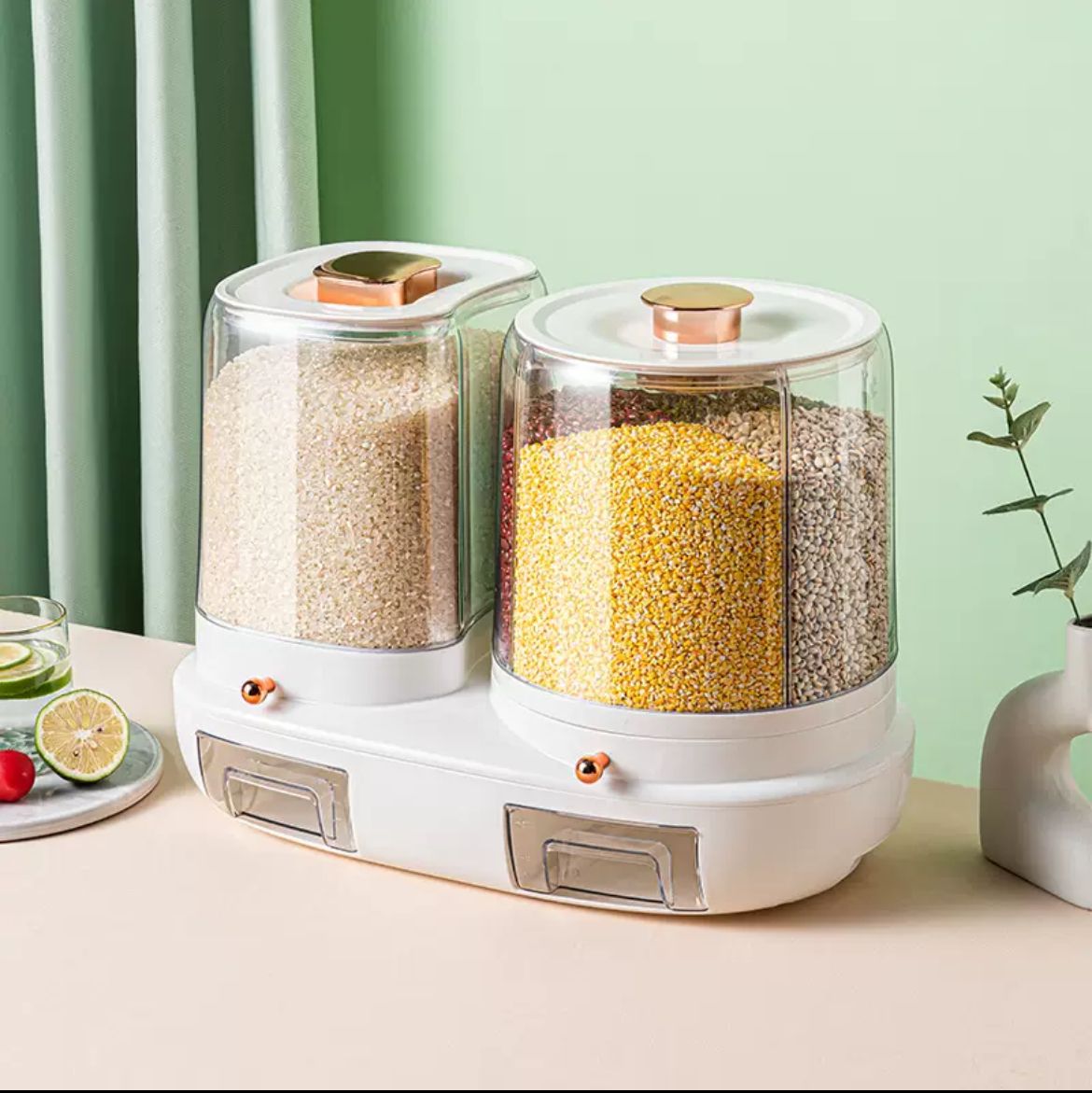 grain2 Rotatable Grain Storage Box with Compartments - Image 4