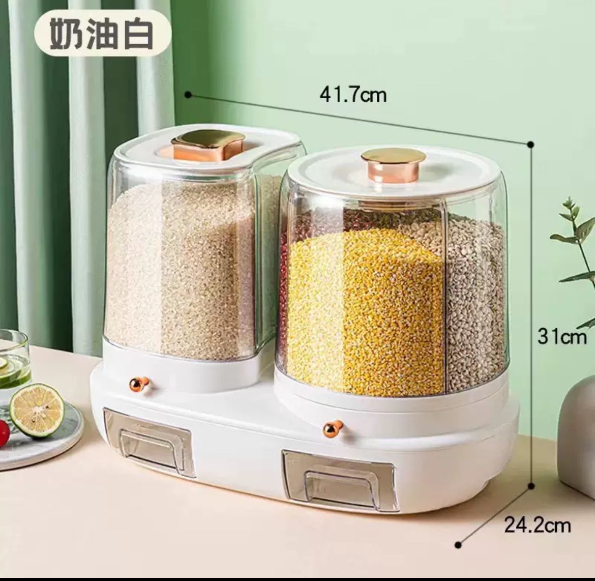 grain4 Rotatable Grain Storage Box with Compartments - Image 6