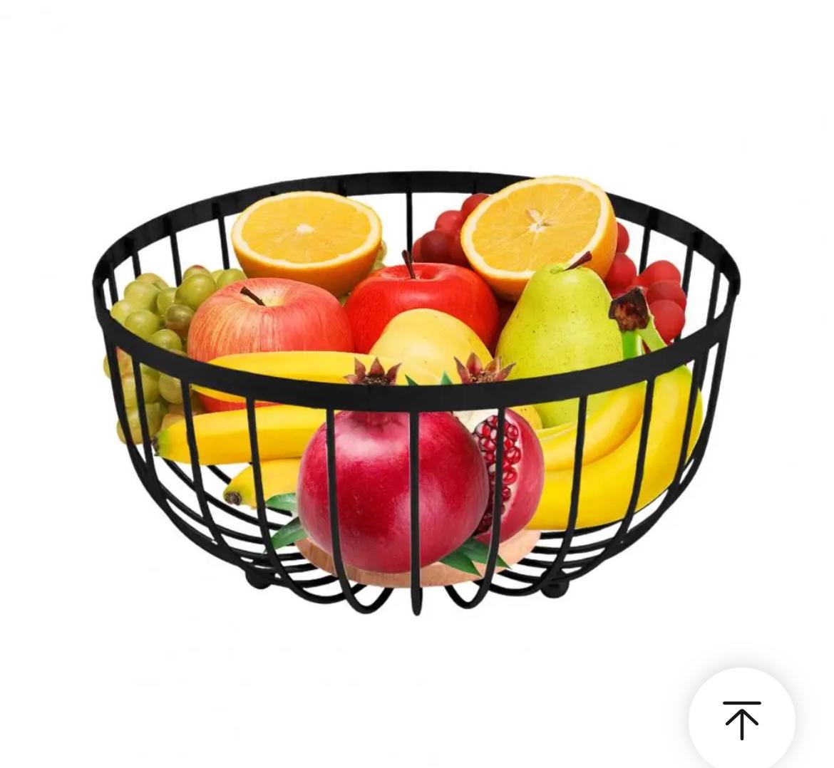 heavy fruit Premium Heavy-Duty Fruit Basket with Bamboo Base - Image 1