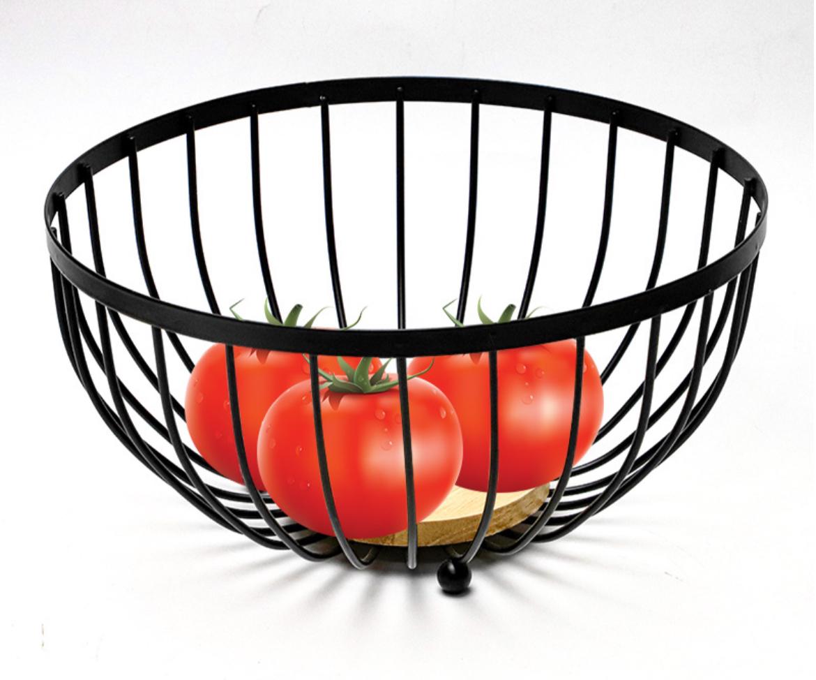 heavy fruit1 Premium Heavy-Duty Fruit Basket with Bamboo Base - Image 3