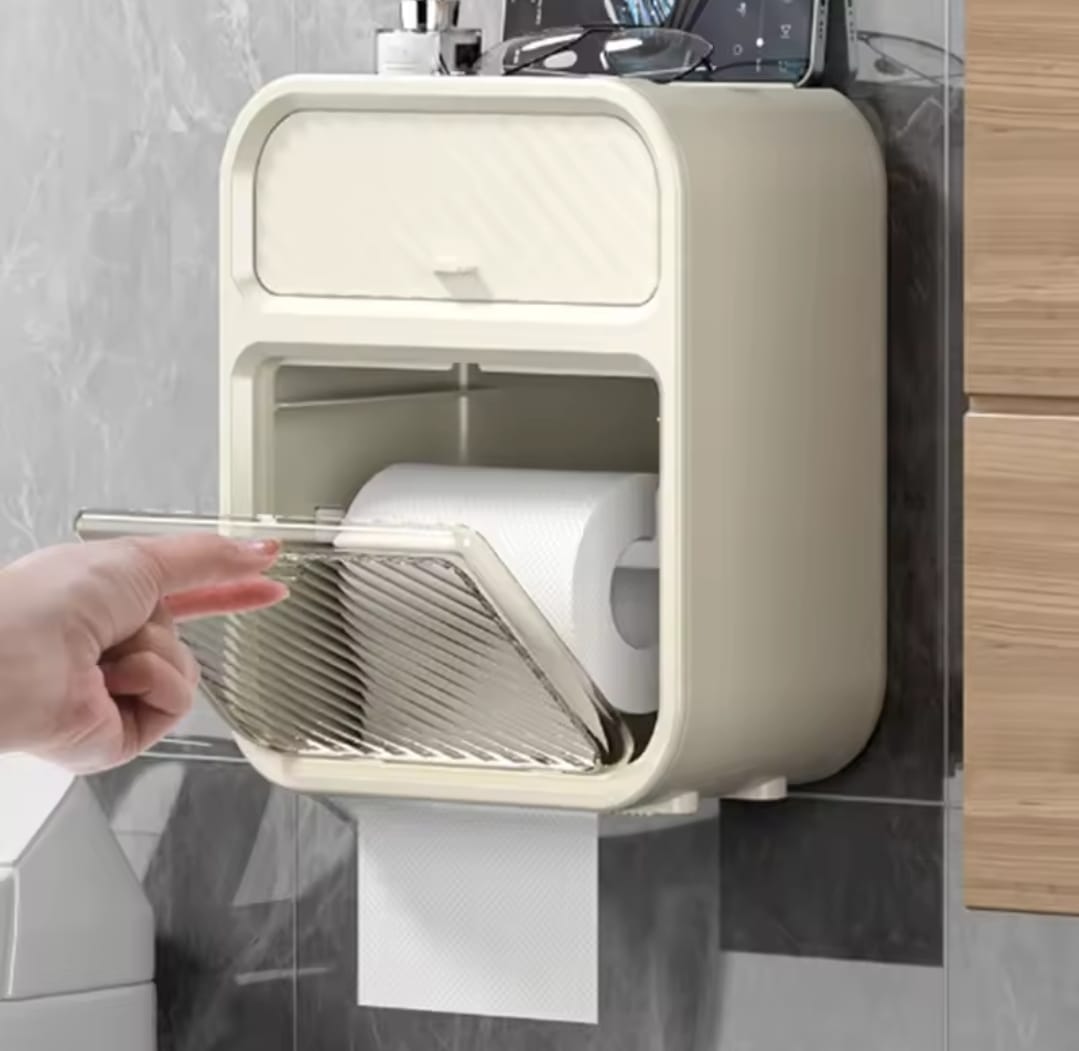 holder2 Space-Saving Wall-Mounted Tissue Box Holder - Image 4