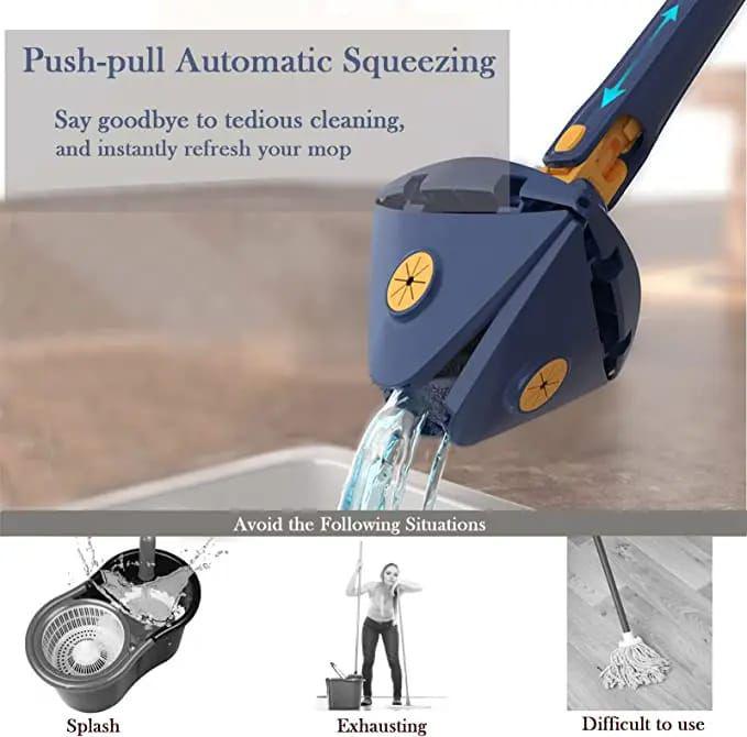 mop Triangle 360° Rotatable Cleaning Mop - Image 2