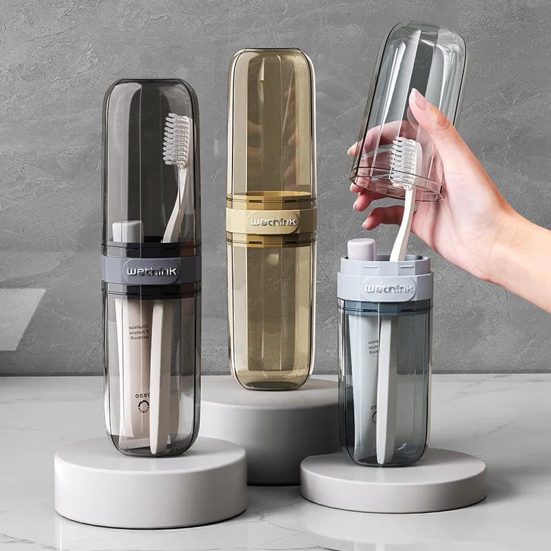 portable Portable Travel Toothbrush & Toothpaste Holder - Image 1