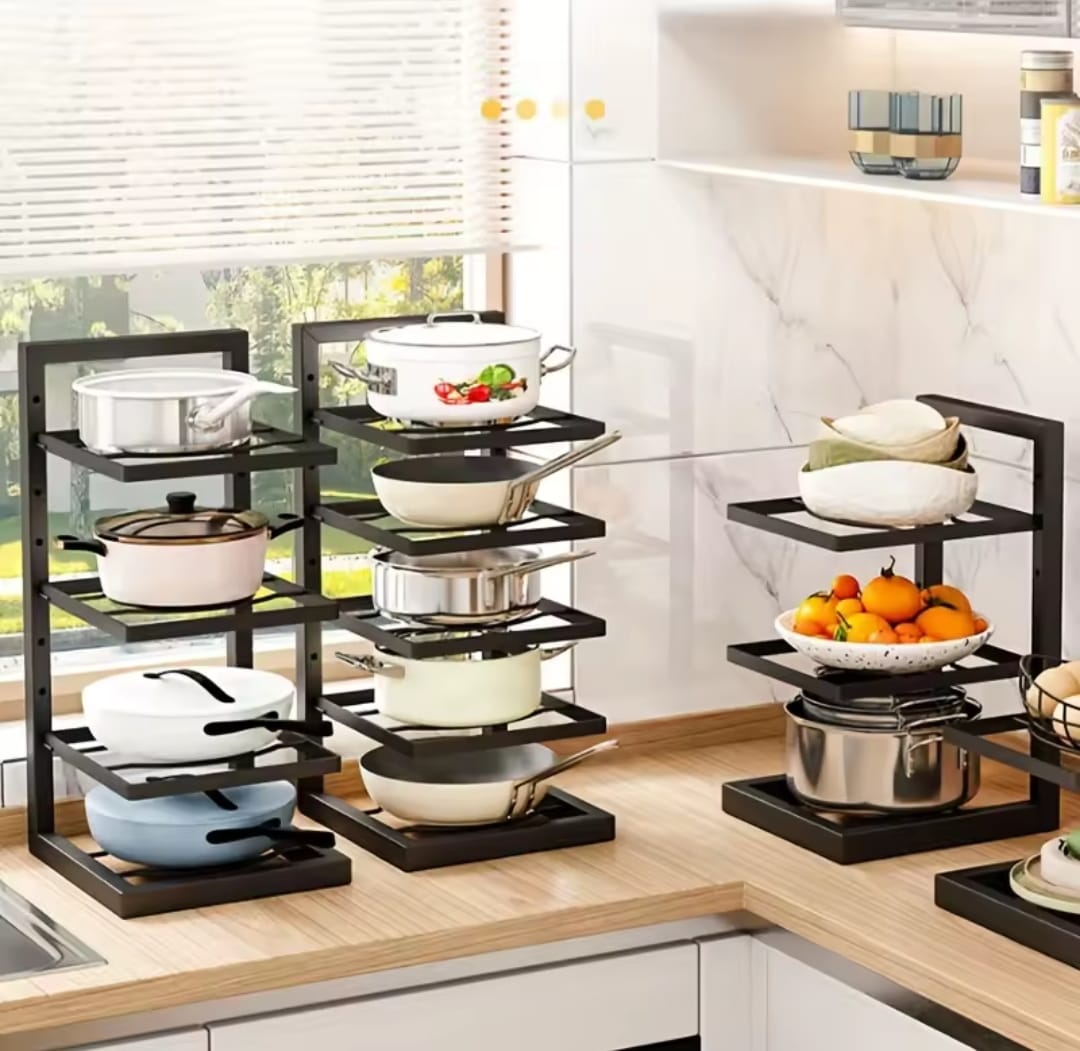 pot1 Kitchen Under Sink Multi-Layer Organizer Rack - Image 3