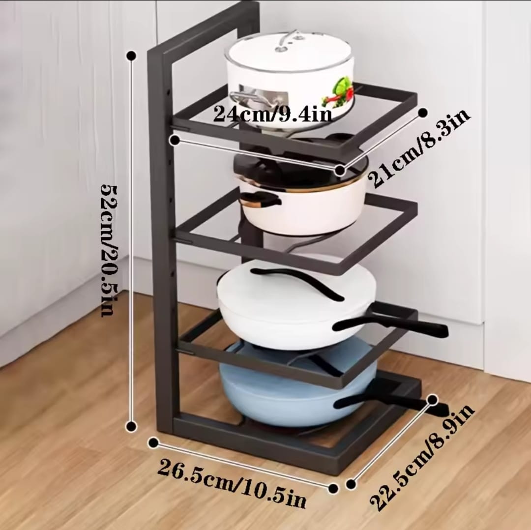 pot4 Kitchen Under Sink Multi-Layer Organizer Rack - Image 6