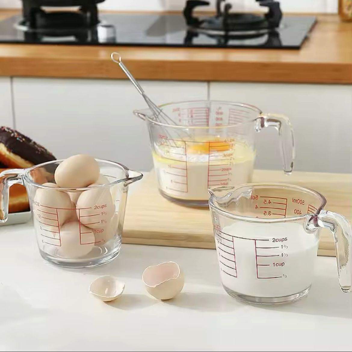 scale1 1000ml Glass Measuring Cup with Scale & Handle - Image 6