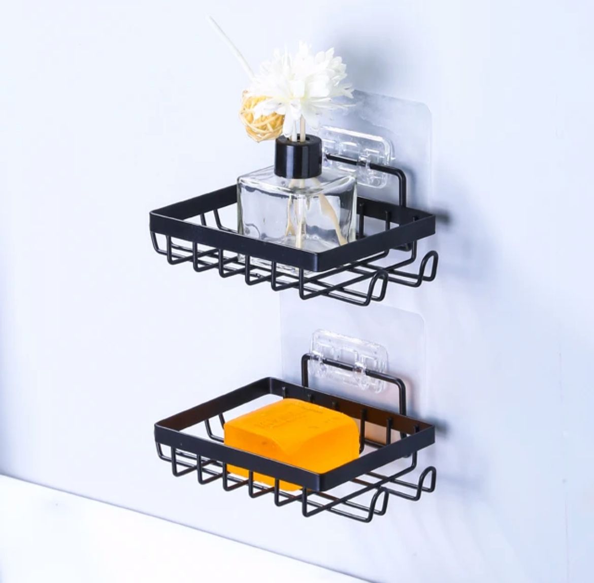 soap1 Wall-Mounted Stainless Steel Soap Dish – Black - Image 3