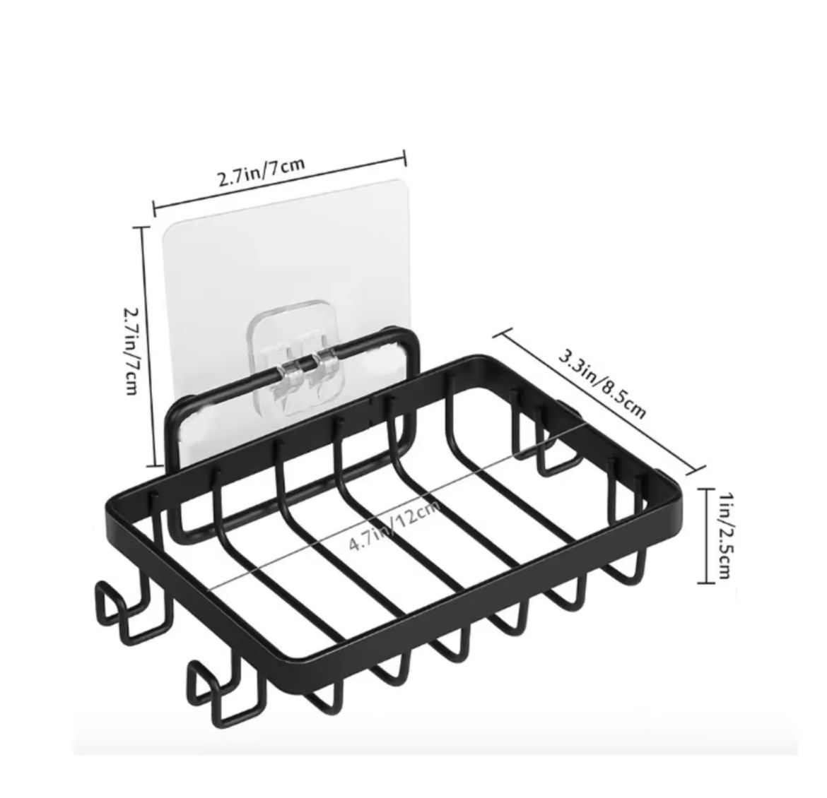 soap4 Wall-Mounted Stainless Steel Soap Dish – Black - Image 5