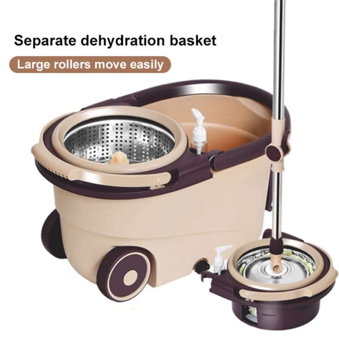 spin1 360° Spin Mop with Bucket – Stainless Steel Basket - Image 3
