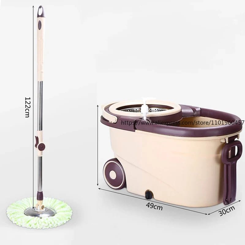 spin2 360° Spin Mop with Bucket – Stainless Steel Basket - Image 4