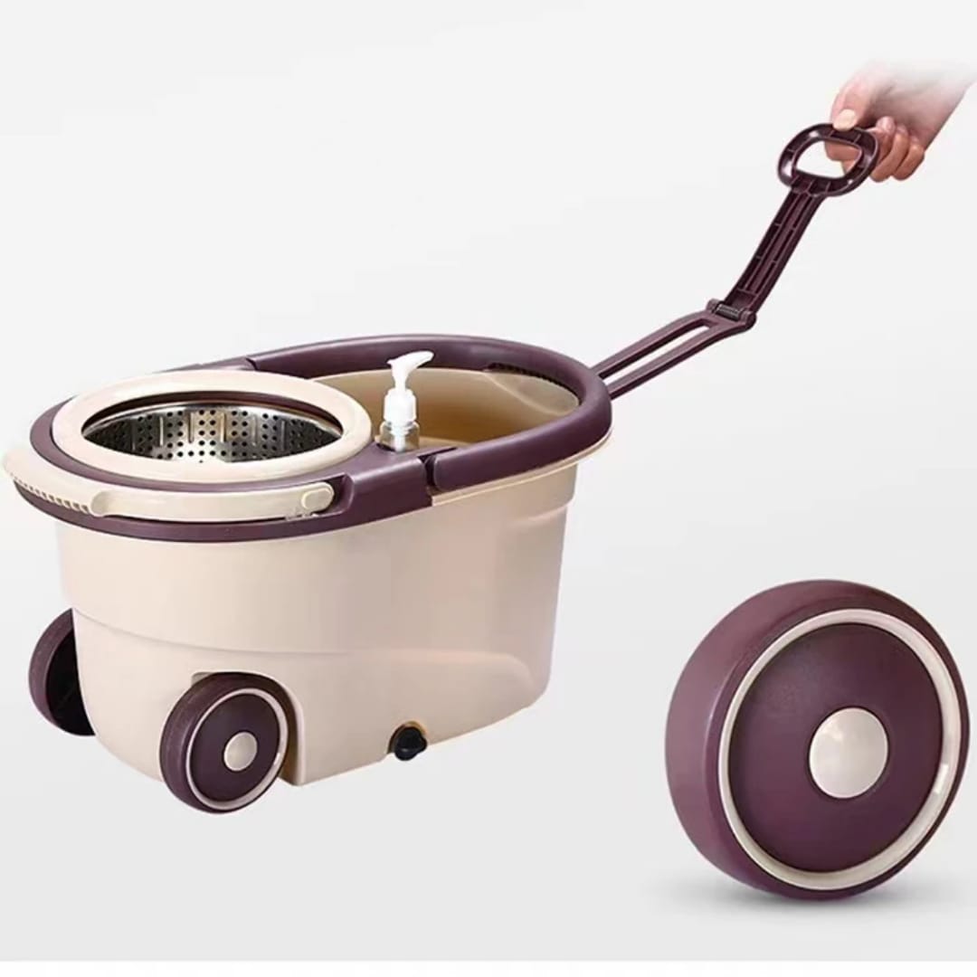 spin3 360° Spin Mop with Bucket – Stainless Steel Basket - Image 5
