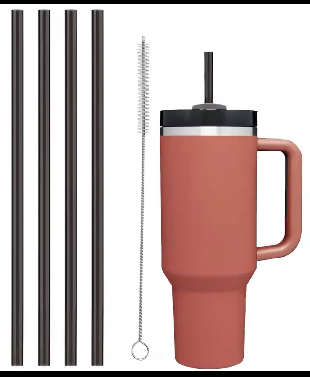 straw2 5-Pack EcoPure Reusable Stainless Steel Straws - Image 4