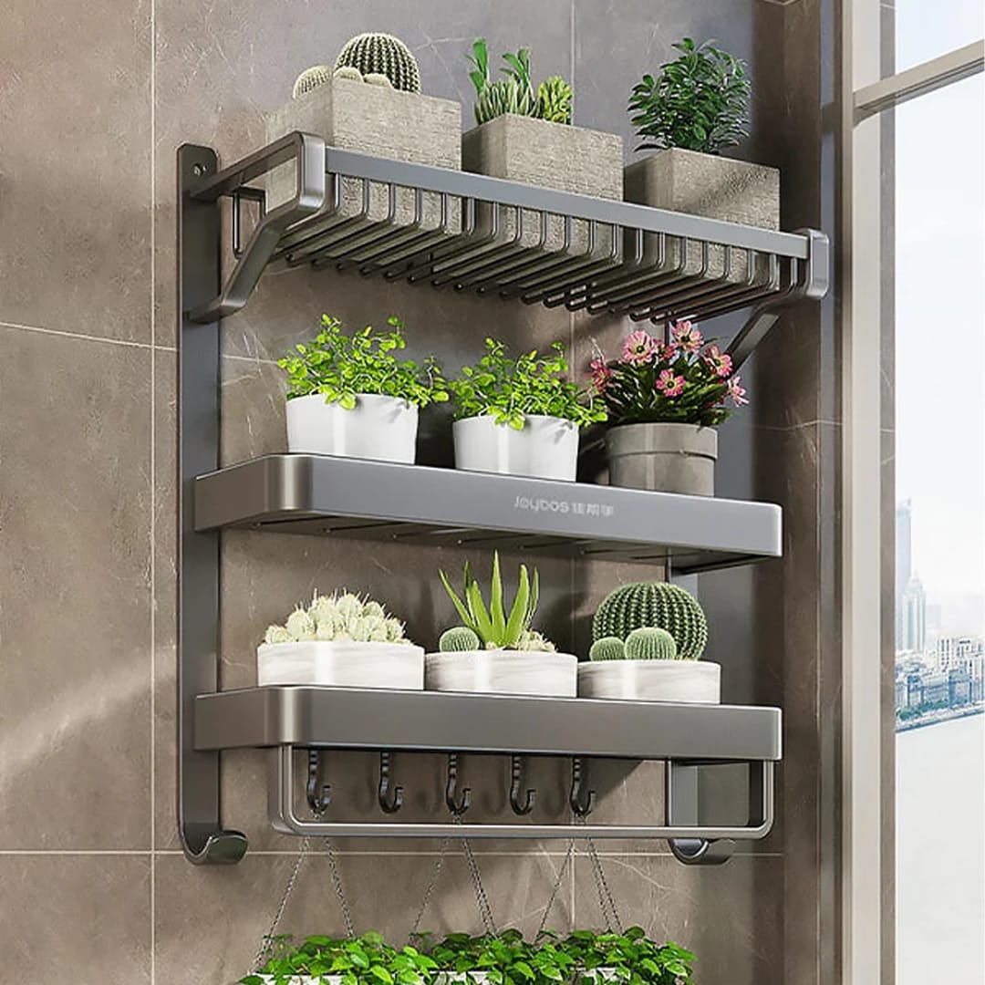3-tier2 3-Tier Aluminum Bathroom Rack/Organizer - Image 3