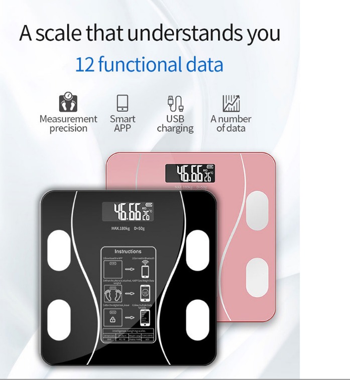 BMI4 Bluetooth BMI Weighing Scale – Smart Rechargeable - Image 2