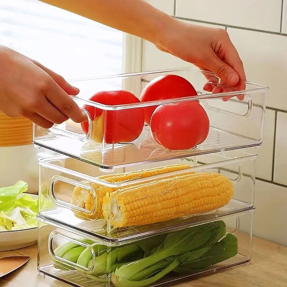 acrylic refrigirator1 Acrylic Fridge & Pantry Storage Organizer – Stackable - Image 5