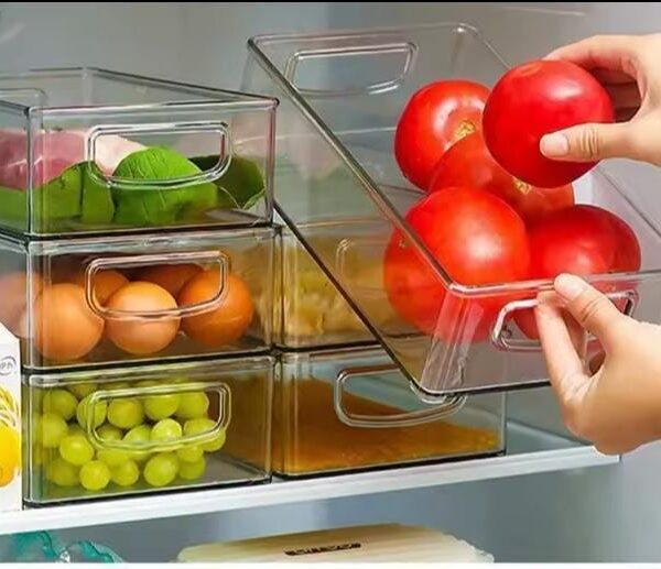 Acrylic Fridge & Pantry Storage Organizer – Stackable
