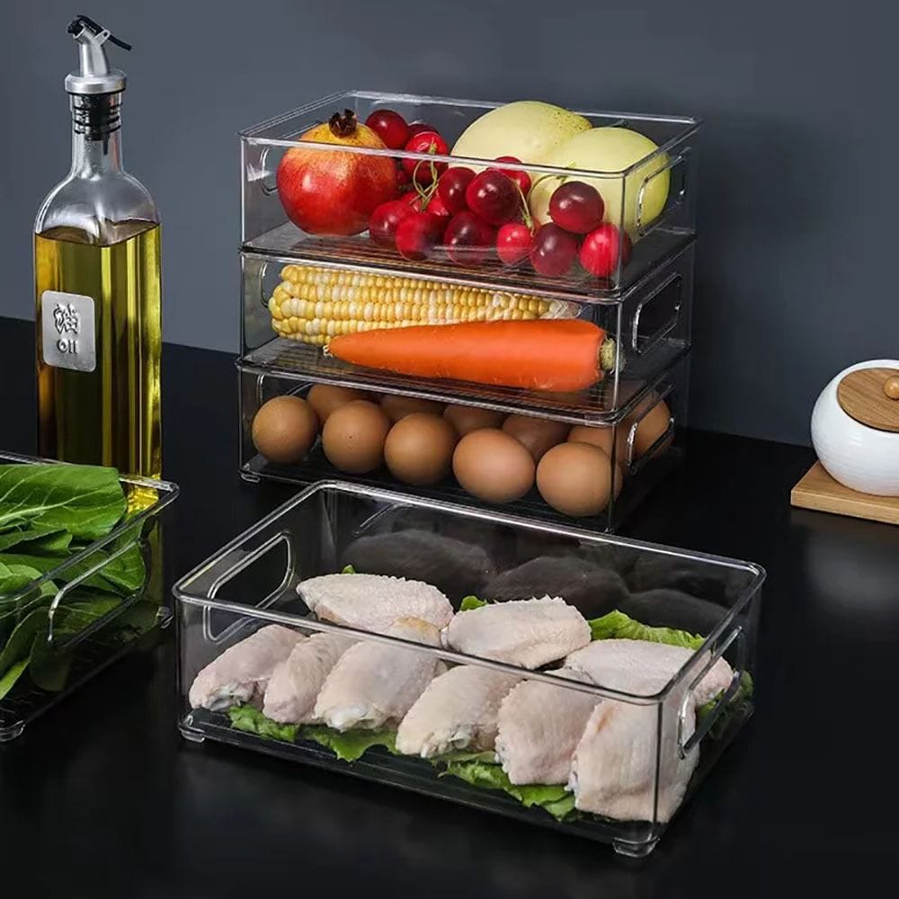 acrylic refrigirator3 Acrylic Fridge & Pantry Storage Organizer – Stackable - Image 3