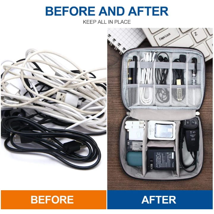 cable2 Large Capacity Cable & Electronics Organizer Bag - Image 3
