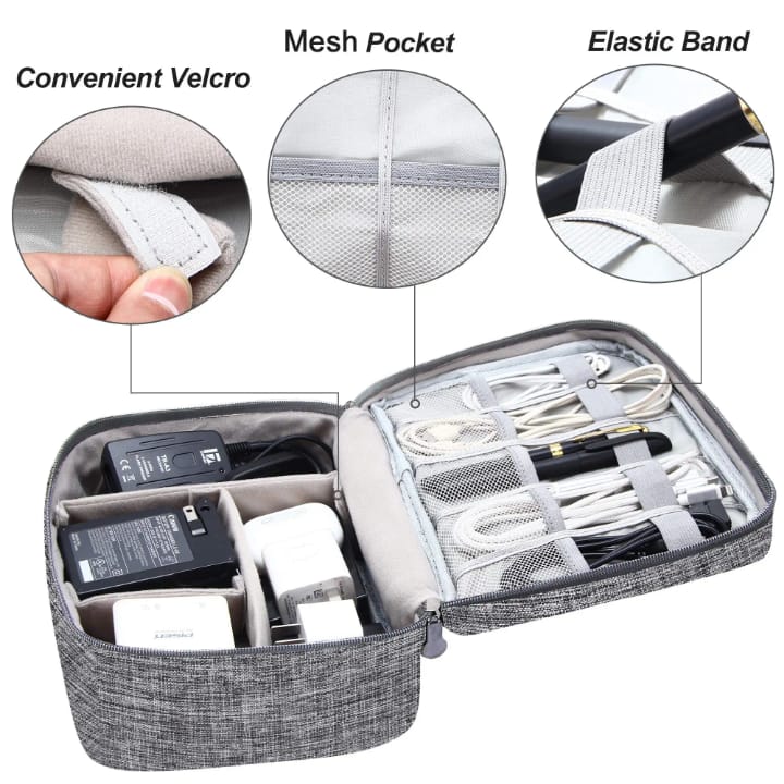 cable3 Large Capacity Cable & Electronics Organizer Bag - Image 2
