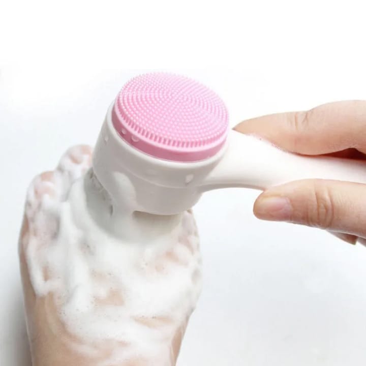 facial brush1 Double Sided Facial Brush for Deep Cleansing - Image 5