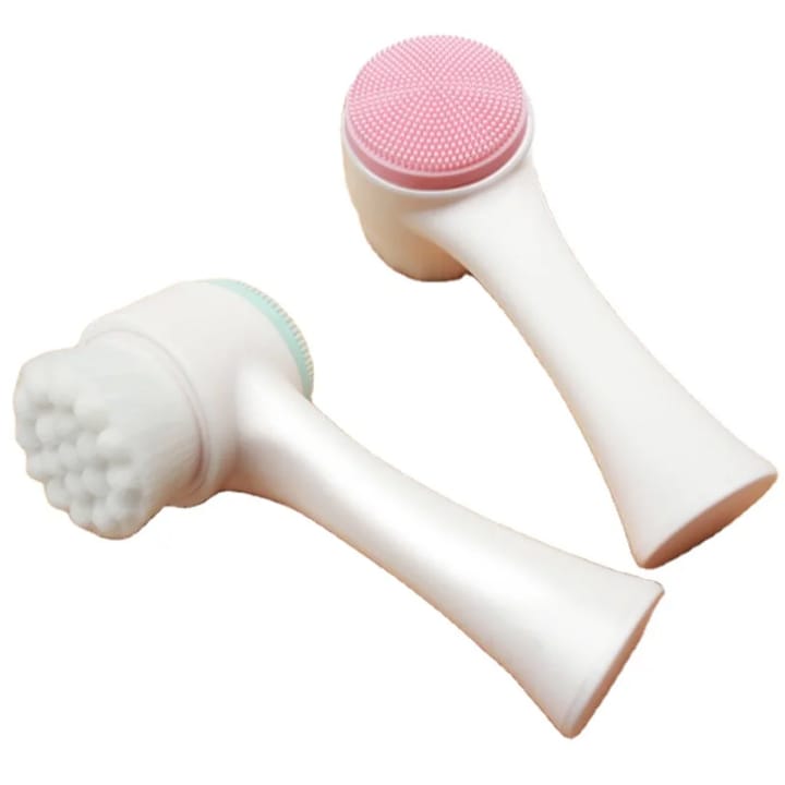 facial brush2 Double Sided Facial Brush for Deep Cleansing - Image 4