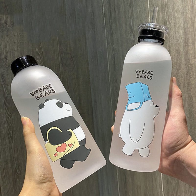 frosted1 1000ml Frosted Water Bottle – BPA-Free & Heat-Resistant - Image 5
