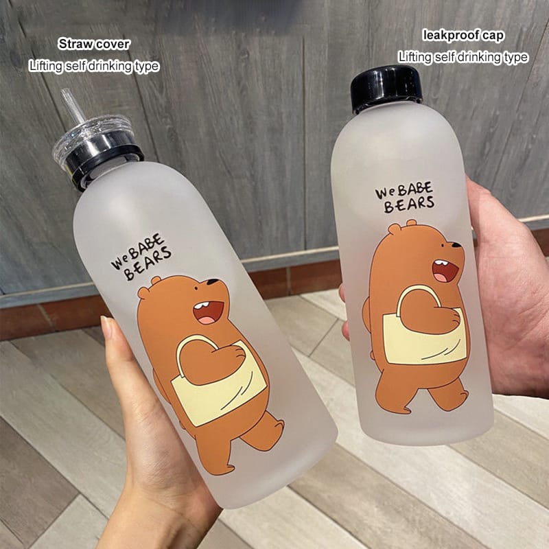frosted2 1000ml Frosted Water Bottle – BPA-Free & Heat-Resistant - Image 4