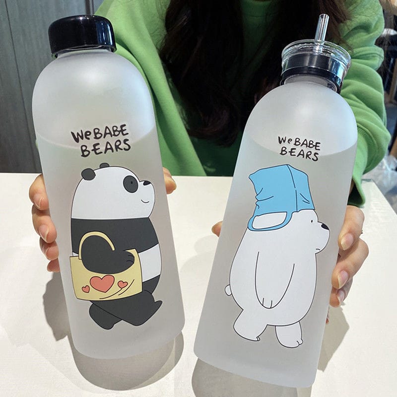 frosted3 1000ml Frosted Water Bottle – BPA-Free & Heat-Resistant - Image 3