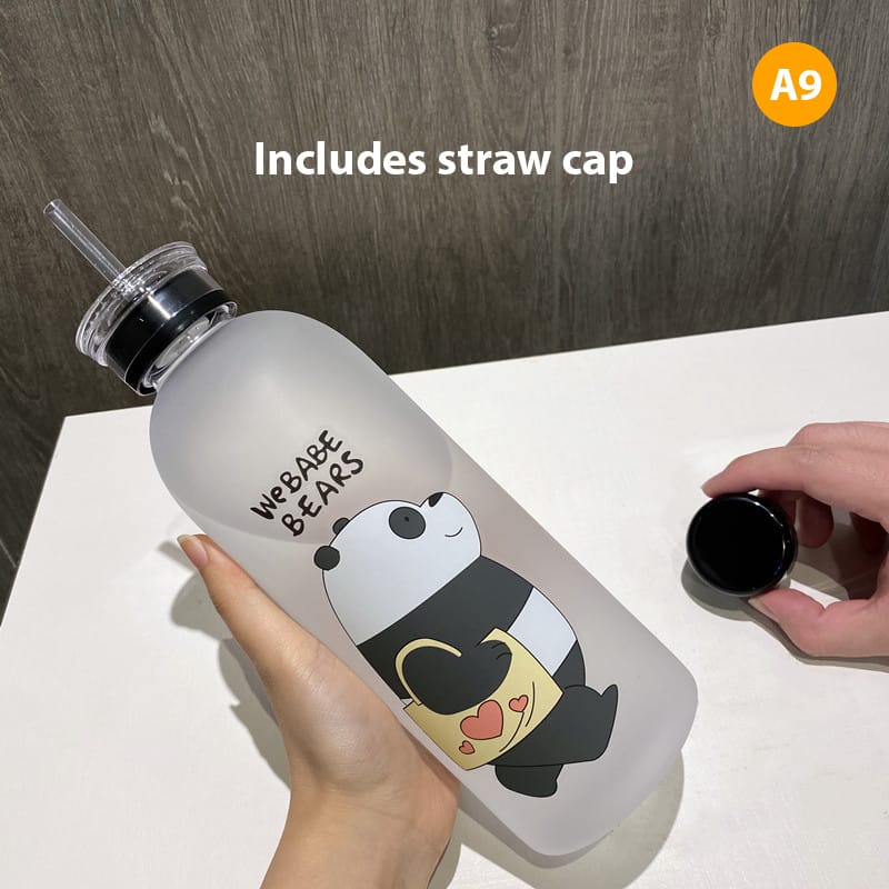 frosted4 1000ml Frosted Water Bottle – BPA-Free & Heat-Resistant - Image 2