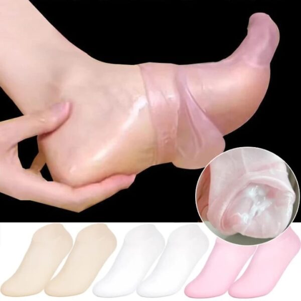 Silicon Moisturizing Gel Heel Socks – Pain Relief