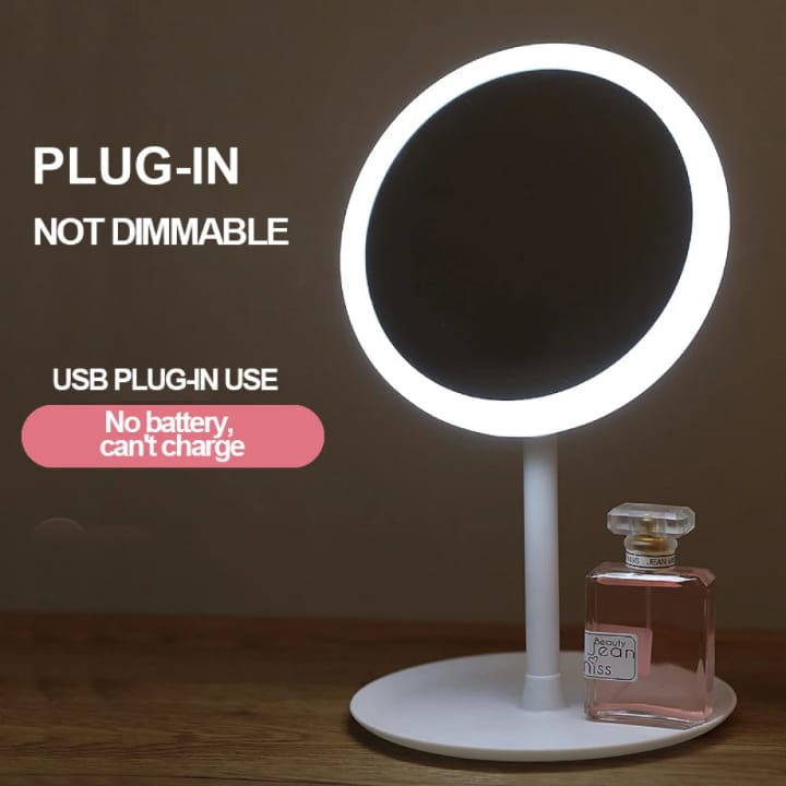 led makeup2 Rechargeable LED Makeup Mirror – 3 Brightness Levels - Image 3