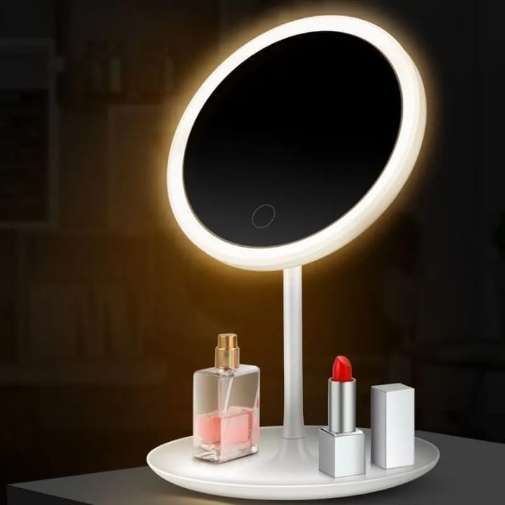 led makeup3 Rechargeable LED Makeup Mirror – 3 Brightness Levels - Image 1