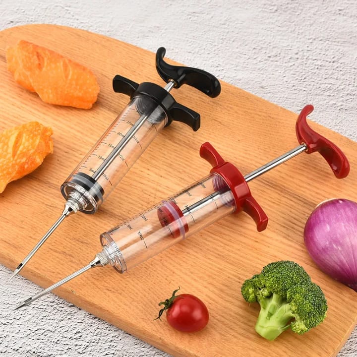 meat injector BBQ Marinade Meat Injector Kit – Flavor Syringe for Poultry & Meat - Image 1