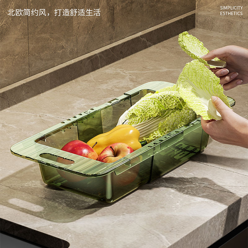 ots3 Multifunctional Acrylic Over-the-Sink Colander/Drain Basket - Image 5