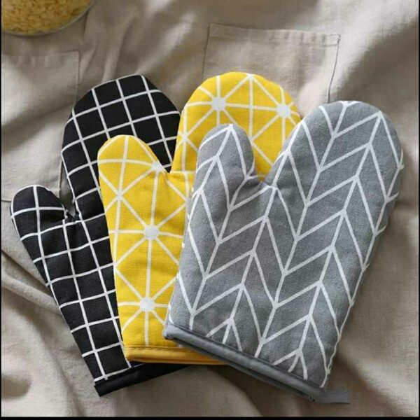 Cotton Oven Gloves – Heat Resistant Pair
