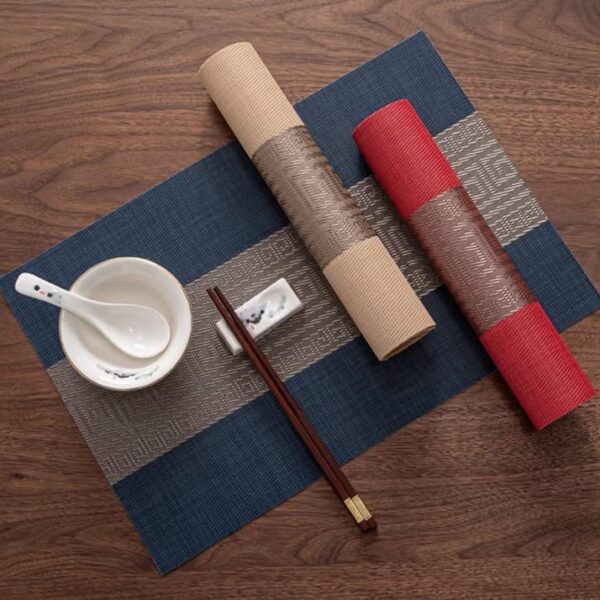 Premium Luxury PVC Table Mats – Set of 6