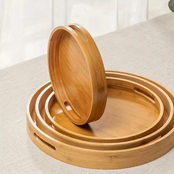 Multifunctional Big-Sized 4-in-1 Bamboo Trays
