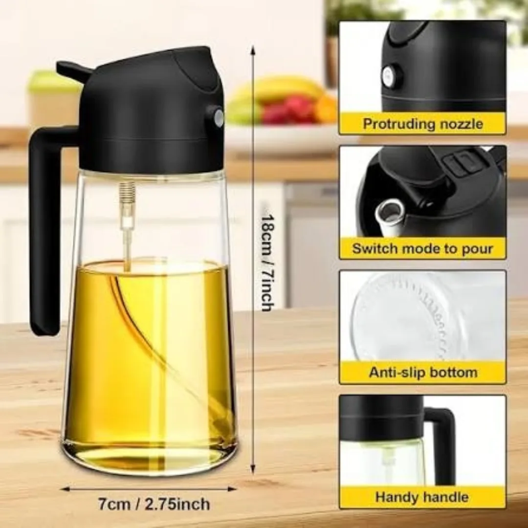 2 in 1 Automatic Glass Oil Dispenser Bottle 2 in 1 Automatic Glass Oil Dispenser Bottle