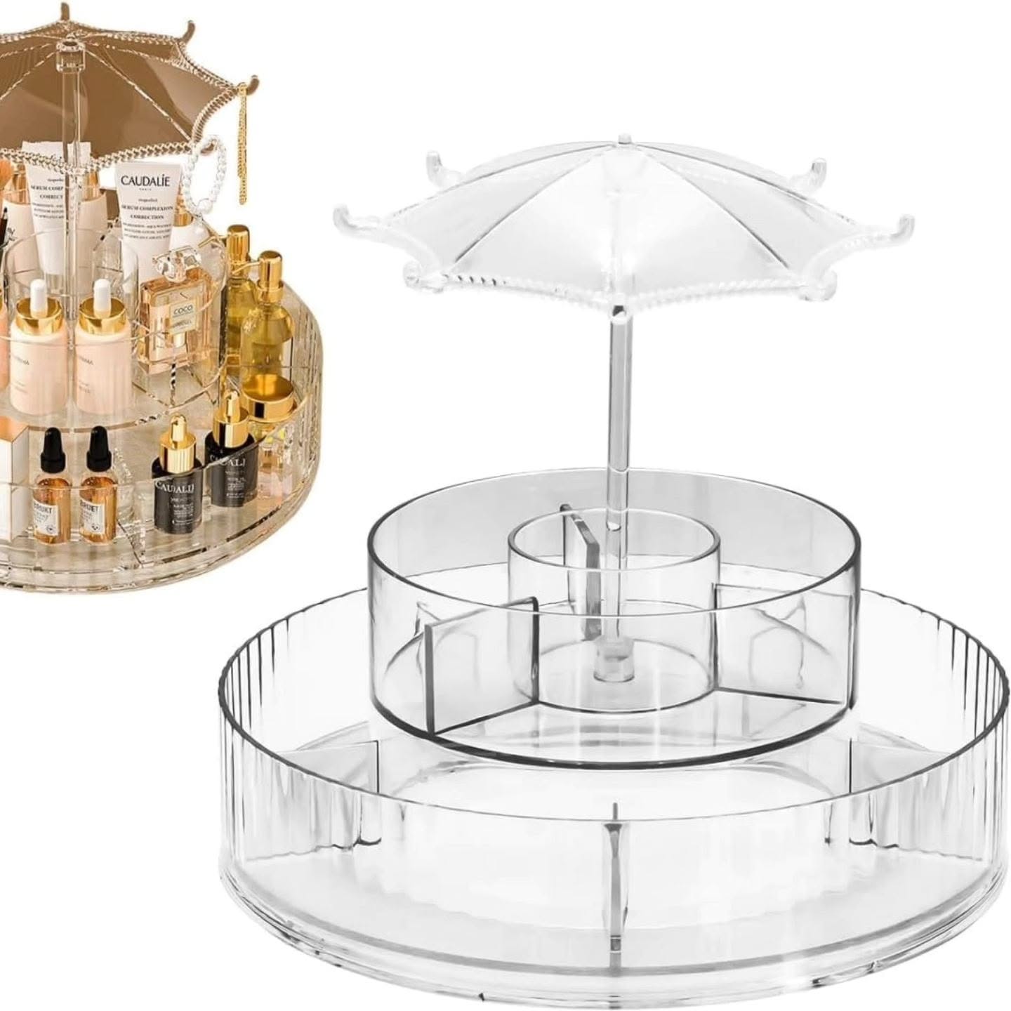 Rotating Umbrella Makeup Organizer Rotating Umbrella Makeup Organizer