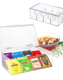 Acrylic Tea Bag Organizer