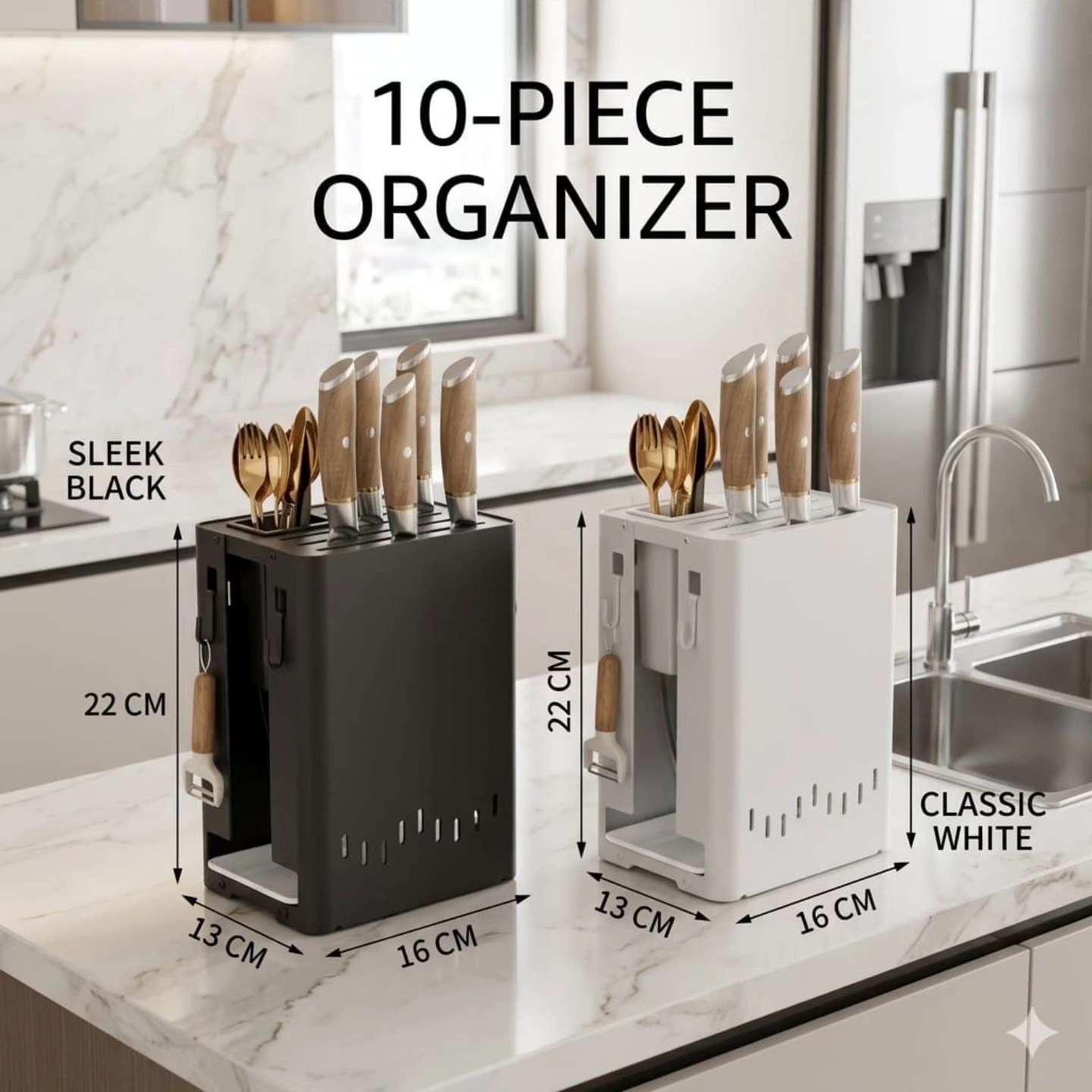 Multifunctional Kitchen Knife Block Organizer Multifunctional Kitchen Knife Block Organizer