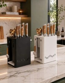 Multifunctional Kitchen Knife Block Organizer