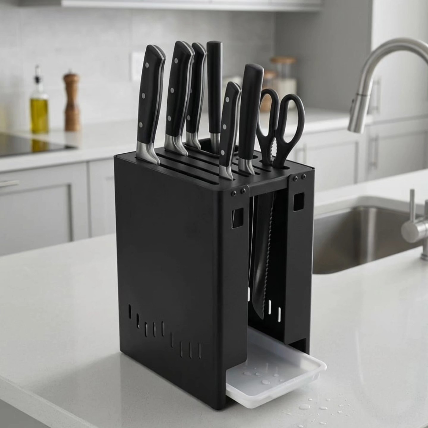 Multifunctional Kitchen Knife Block Organizer Multifunctional Kitchen Knife Block Organizer